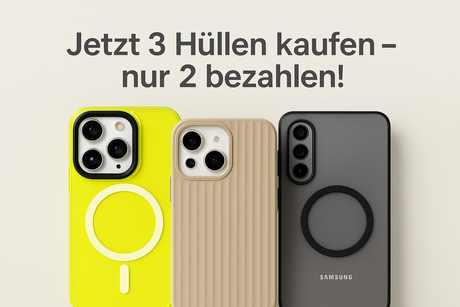 Mix and Match - 3 Produkte kaufen, nur 2 bezahlen