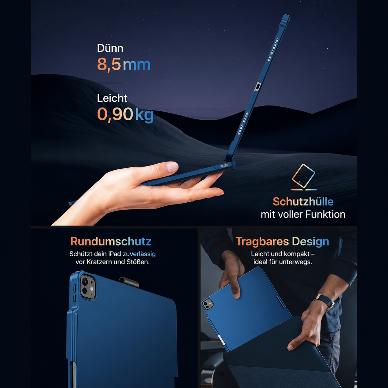 360° rotierende iPad Hülle